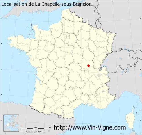 Carte  de La Chapelle-sous-Brancion